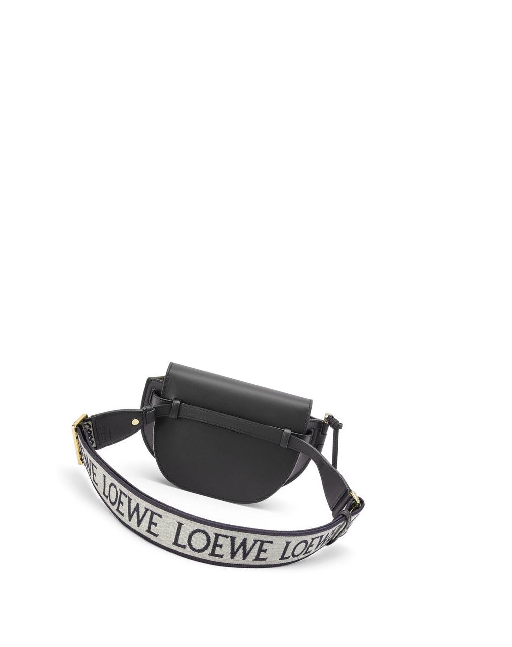 Loewe Mini Gate Dual bag in soft calfskin and jacquard Negros | IAWUS-2570