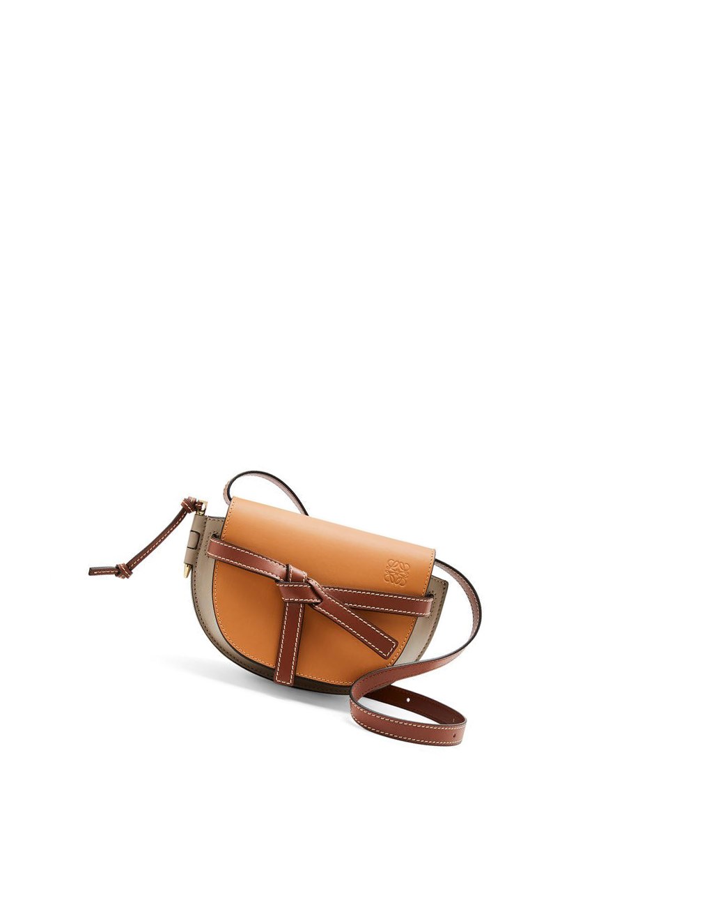 Loewe Mini Gate Dual bag in soft calfskin Grises Claro | IKYFT-9423