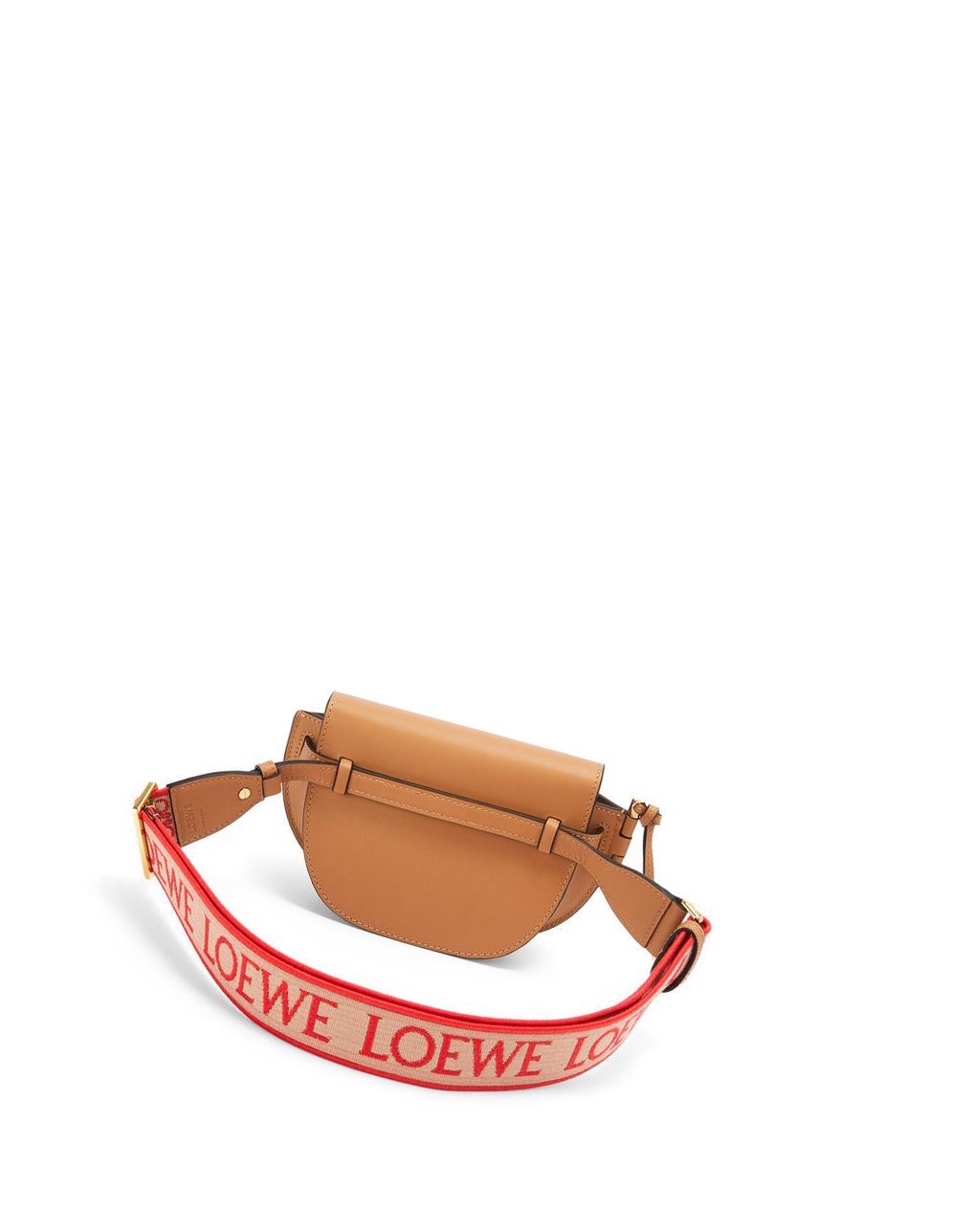 Loewe Mini Gate Dual bag in soft calfskin and jacquard Warm Desert | OPSFU-8356