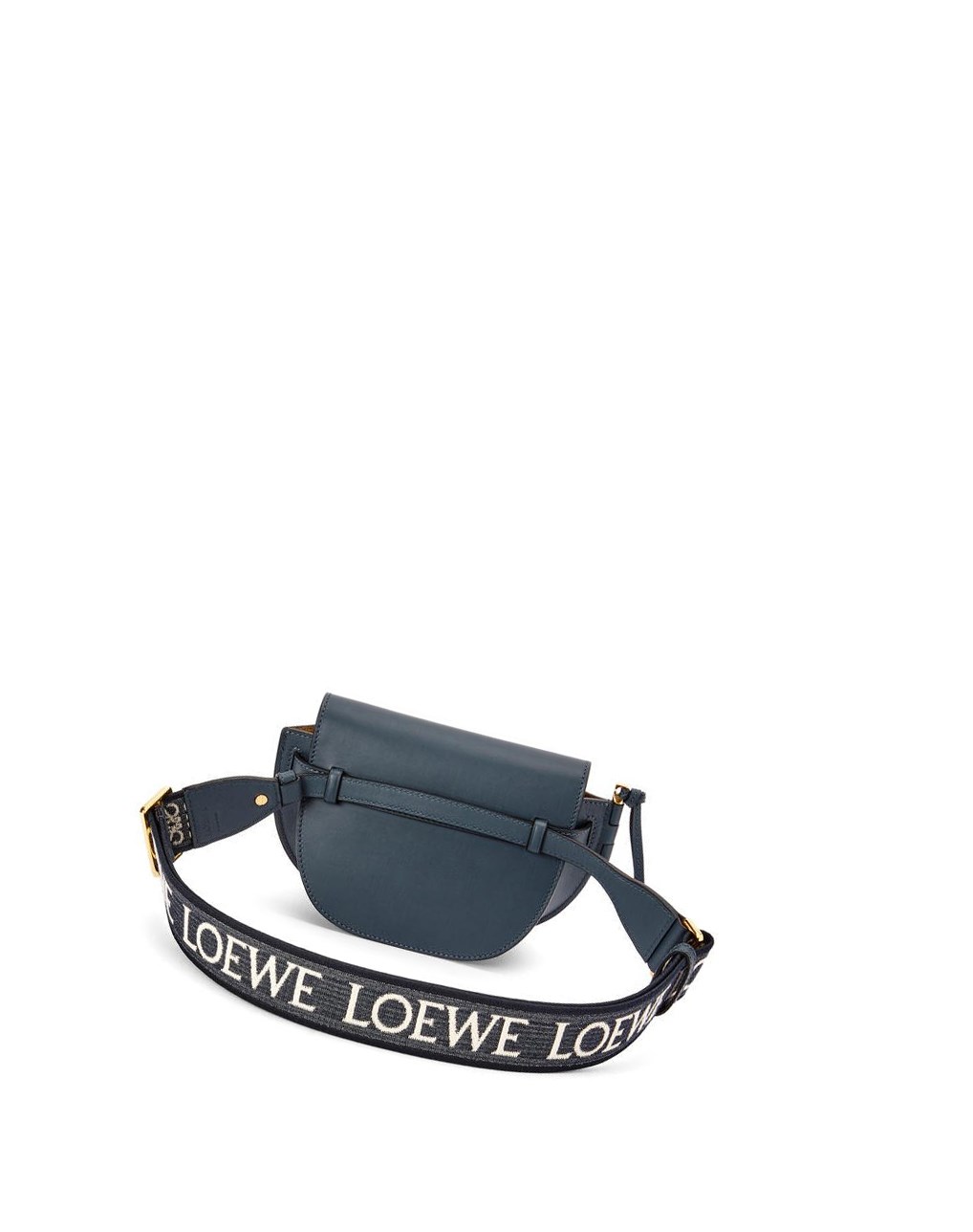 Loewe Mini Gate Dual bag in soft calfskin and jacquard Azules | RUDJS-7850