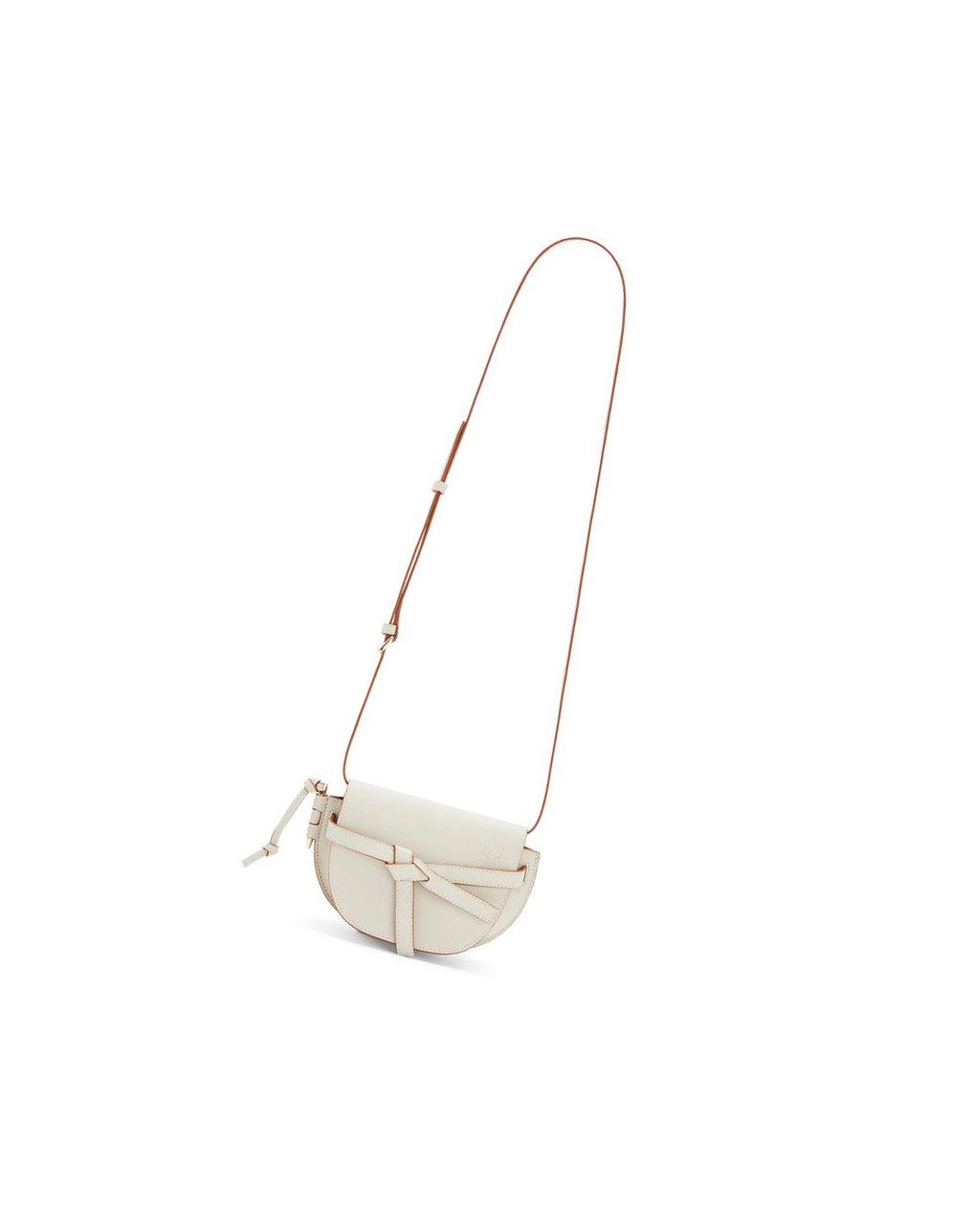 Loewe Mini Gate dual bag in pebble grain calfskin Azules | TSPMF-1427