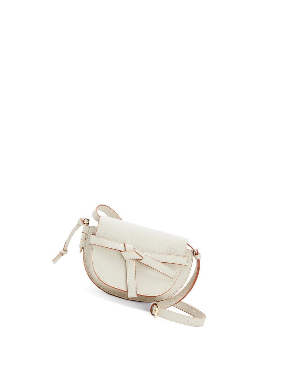 Loewe Mini Gate dual bag in pebble grain calfskin Azules | TSPMF-1427