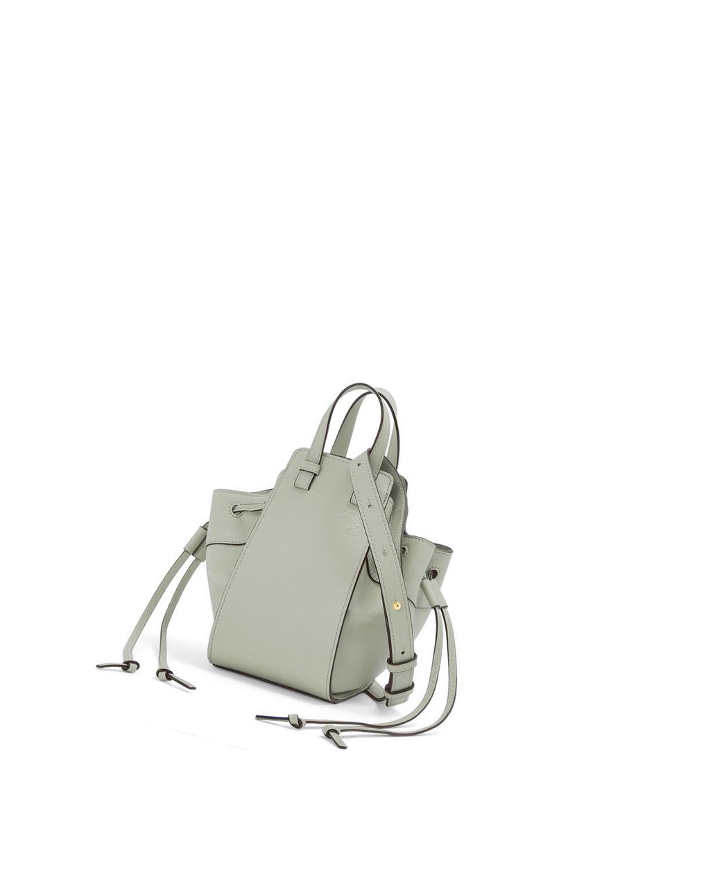 Loewe Mini Hammock drawstring in classic calfskin Grises | BVNDT-9657