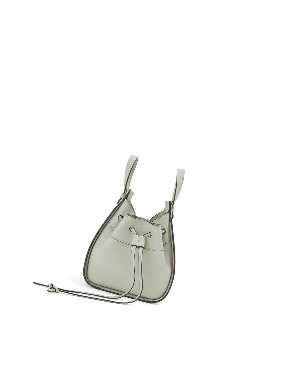 Loewe Mini Hammock drawstring in classic calfskin Grises | BVNDT-9657