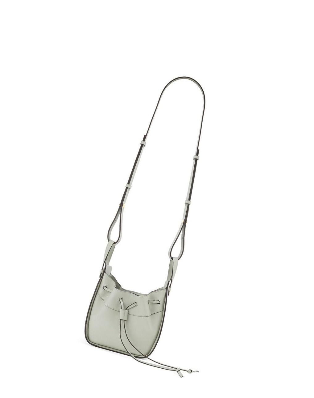 Loewe Mini Hammock drawstring in classic calfskin Grises | BVNDT-9657