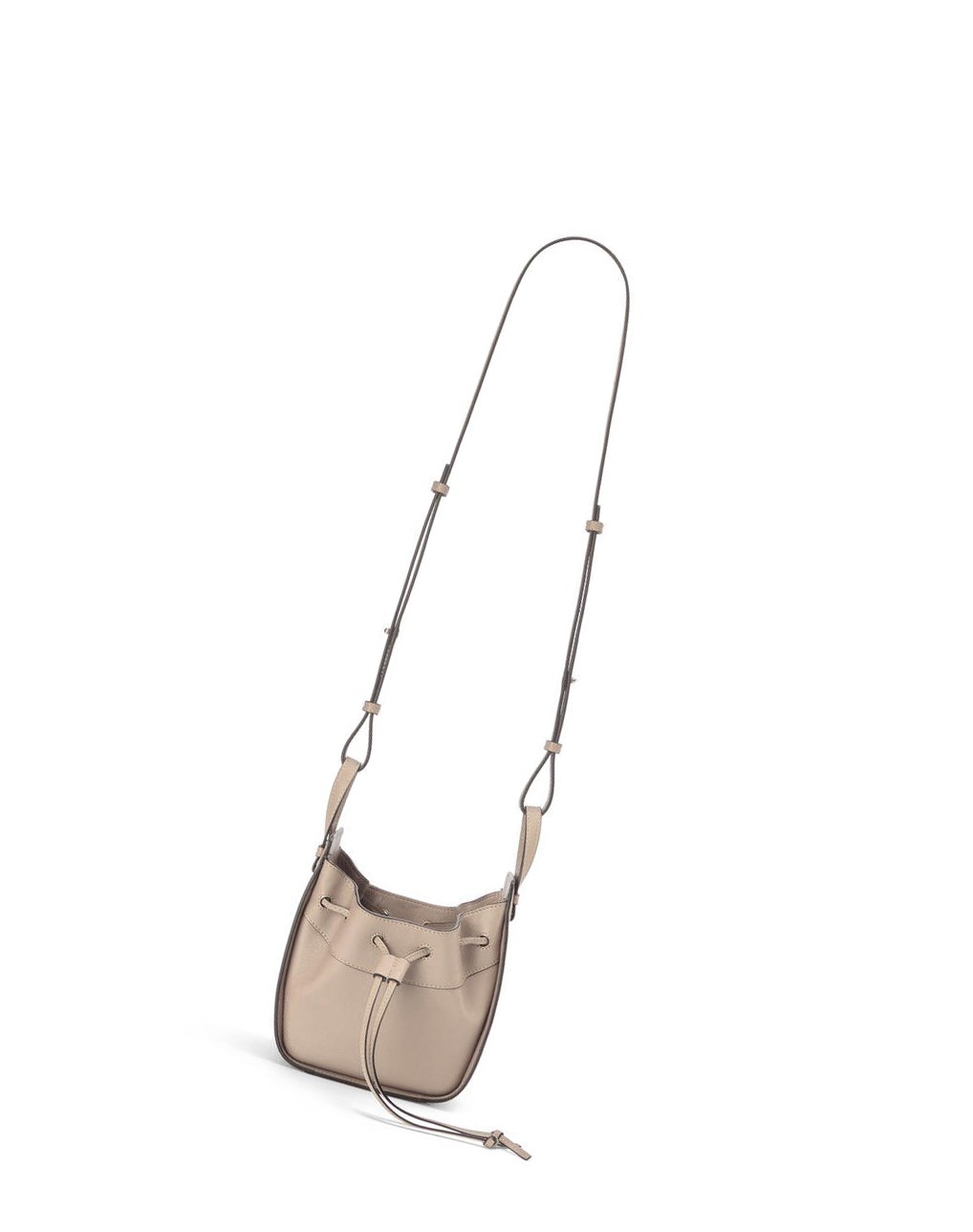 Loewe Mini Hammock drawstring in classic calfskin Sand | ESZAR-8037