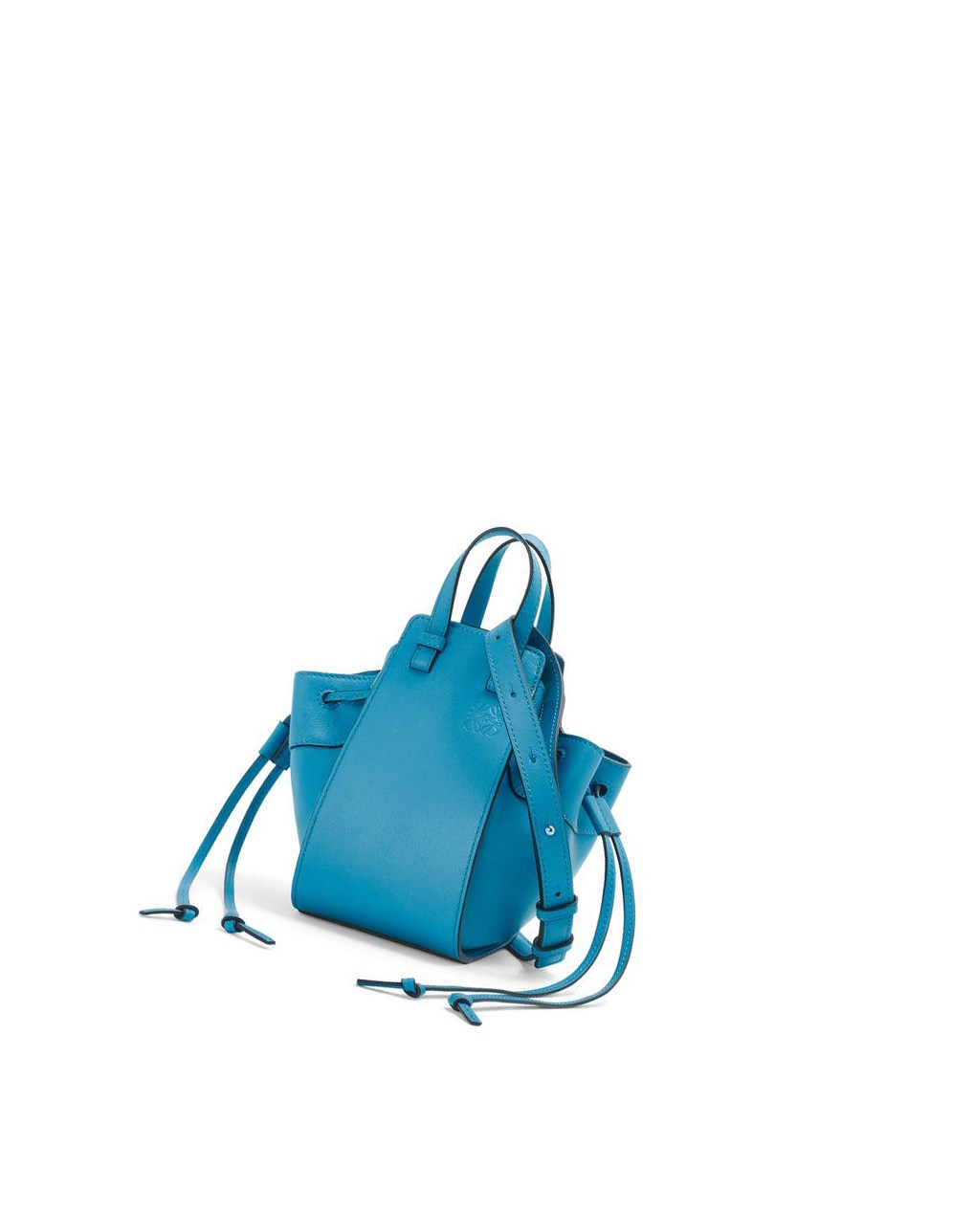 Loewe Mini Hammock drawstring in classic calfskin Azules | PDOXW-2164