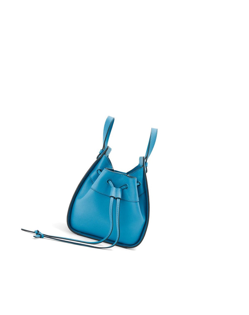 Loewe Mini Hammock drawstring in classic calfskin Azules | PDOXW-2164
