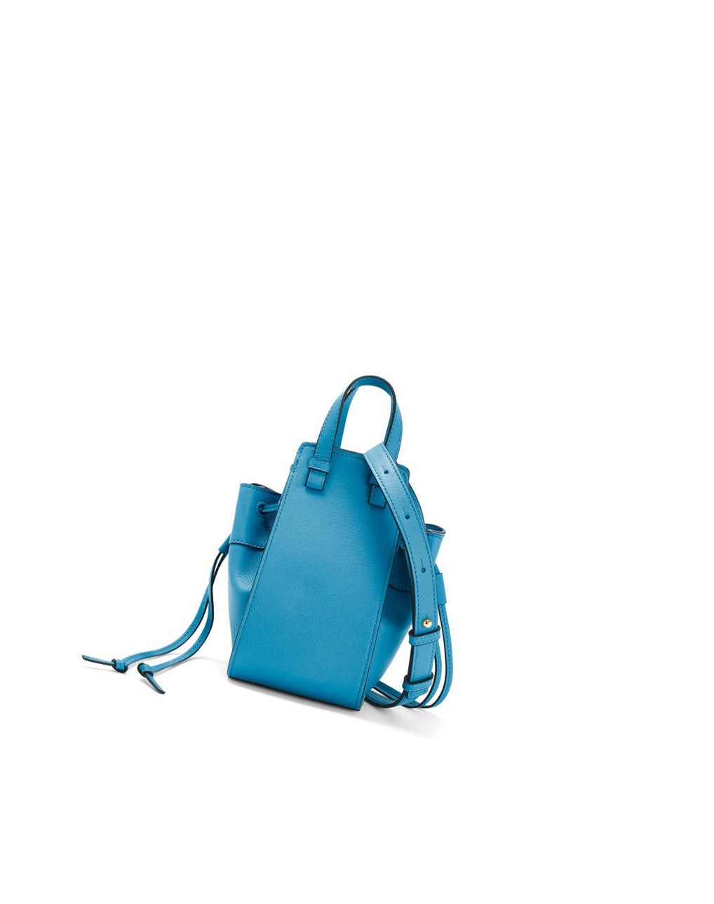 Loewe Mini Hammock drawstring in classic calfskin Azules | PDOXW-2164