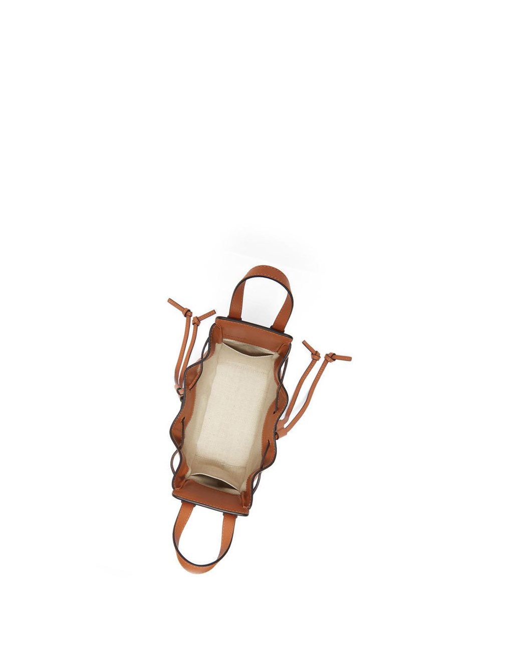 Loewe Mini Hammock drawstring in classic calfskin Tan | QBIJF-7524