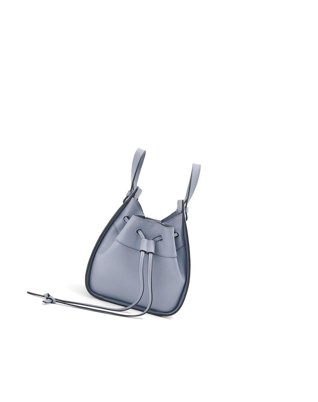 Loewe Mini Hammock drawstring in classic calfskin Azules | QZUDV-0847