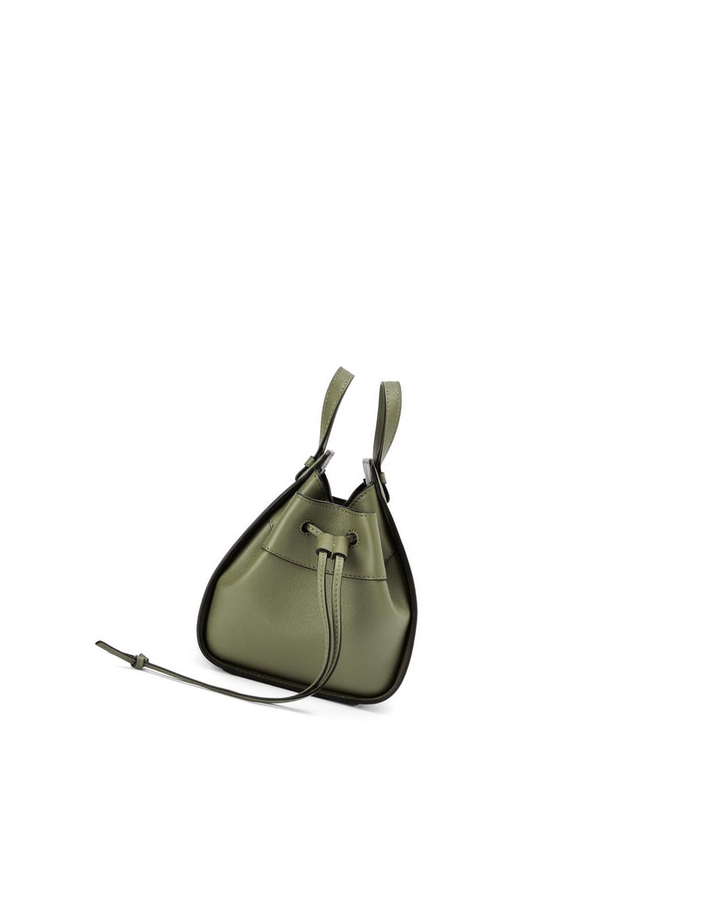 Loewe Mini Hammock drawstring in classic calfskin Verdes | UOGYQ-0825