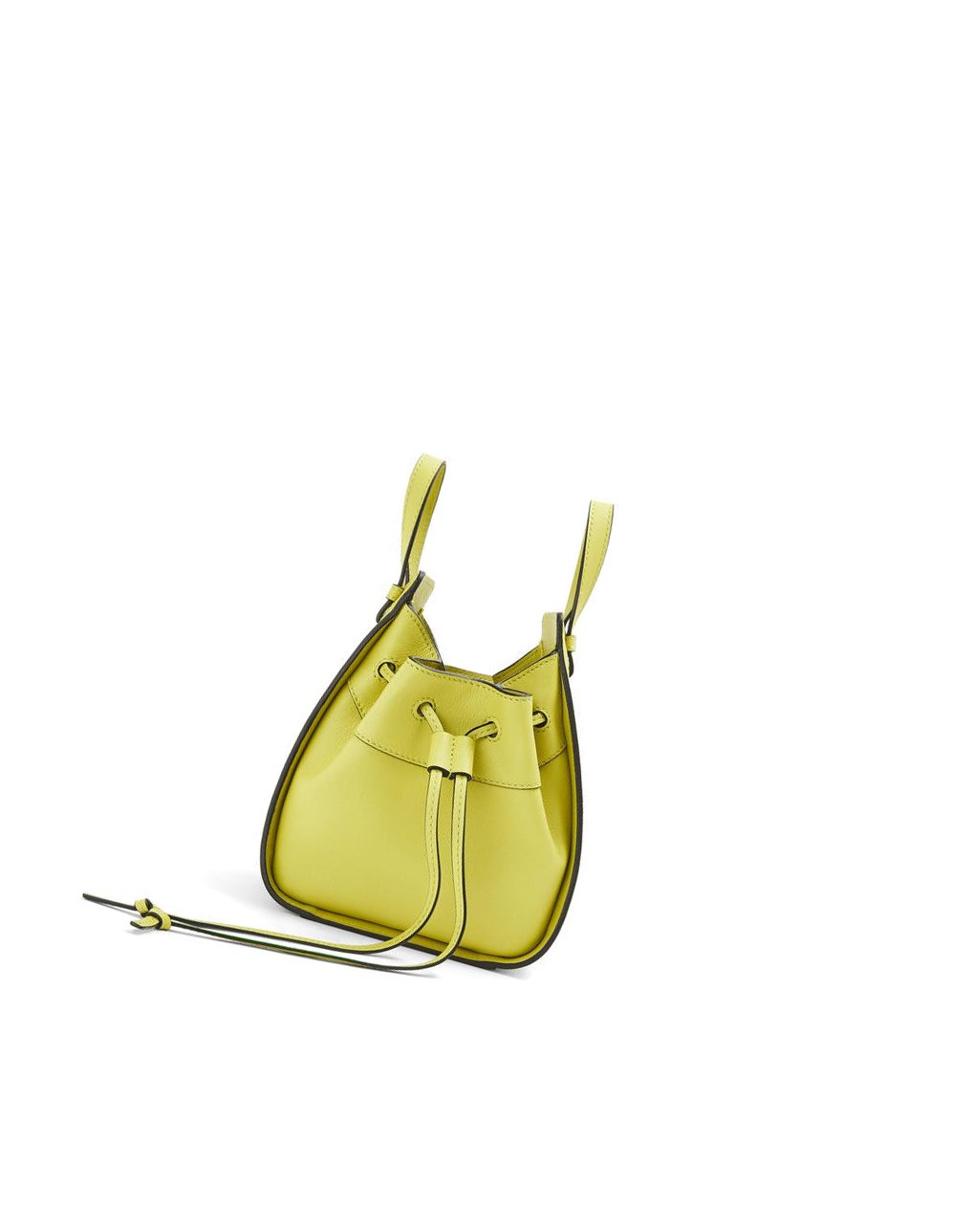 Loewe Mini Hammock drawstring in classic calfskin Amarillos | WZFUM-6941