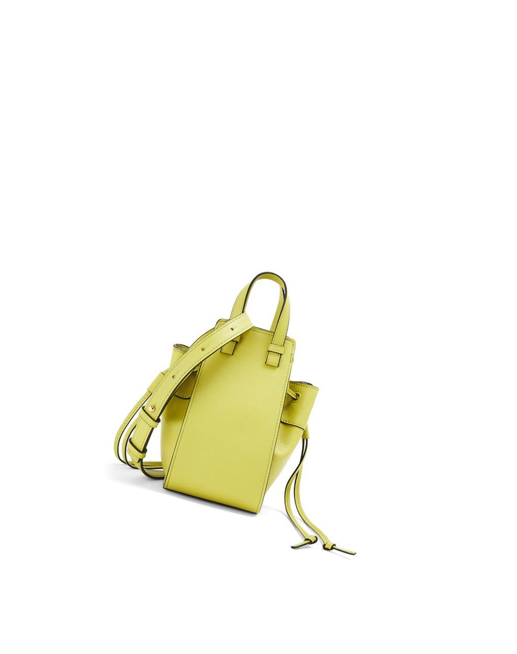 Loewe Mini Hammock drawstring in classic calfskin Amarillos | WZFUM-6941