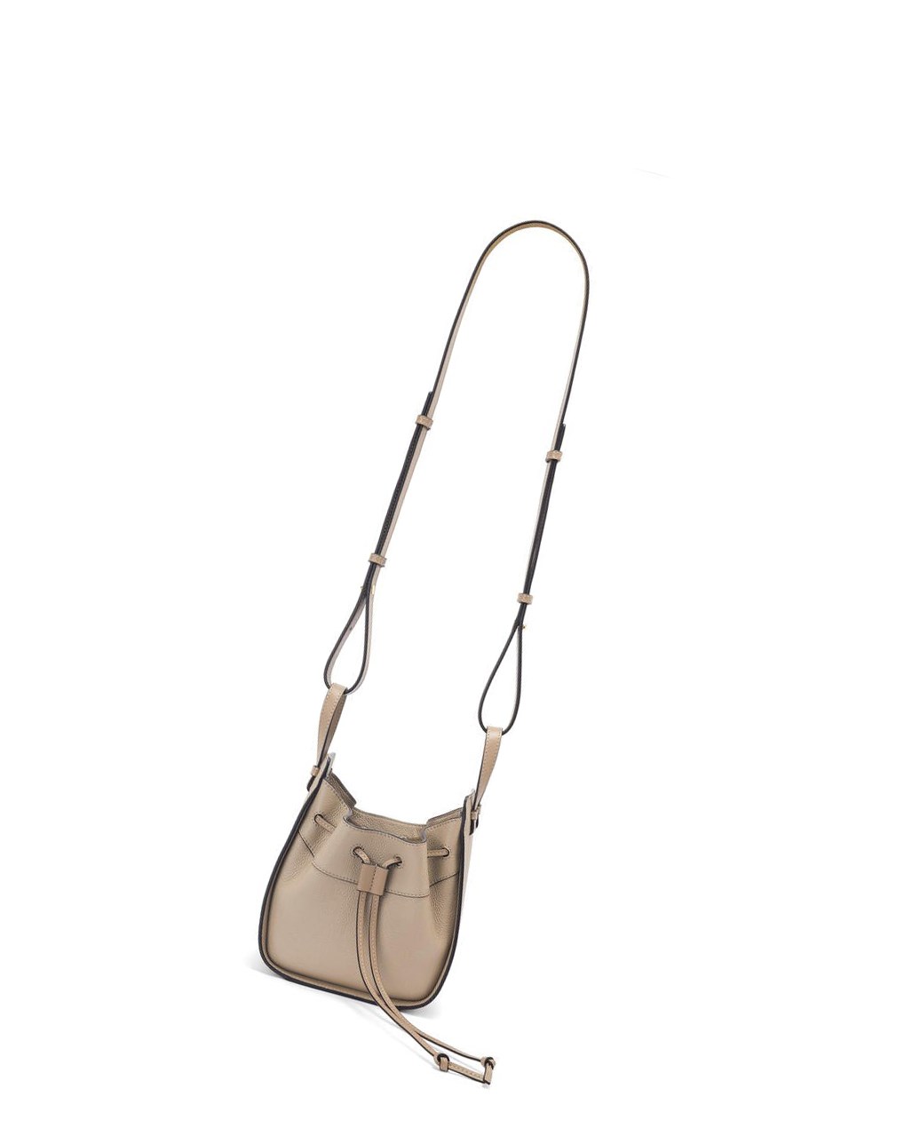 Loewe Mini Hammock drawstring in soft grained calfskin Sand | CMGWR-8103