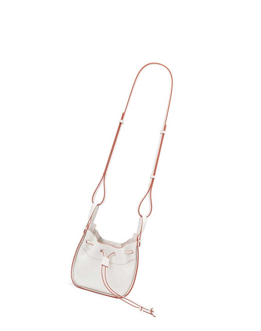 Loewe Mini Hammock drawstring in soft grained calfskin Blancos | KYXJW-0653