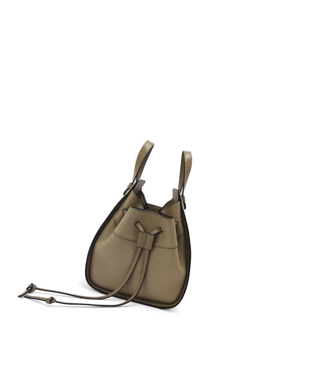 Loewe Mini Hammock drawstring in soft grained calfskin Verdes | MHQGE-4729