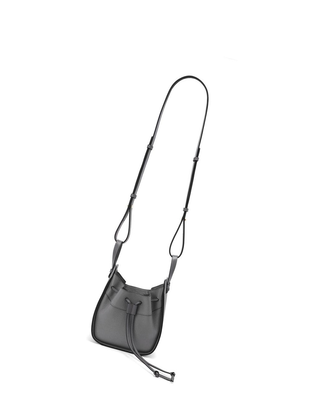 Loewe Mini Hammock drawstring in soft grained calfskin Grises | PVXTQ-8913