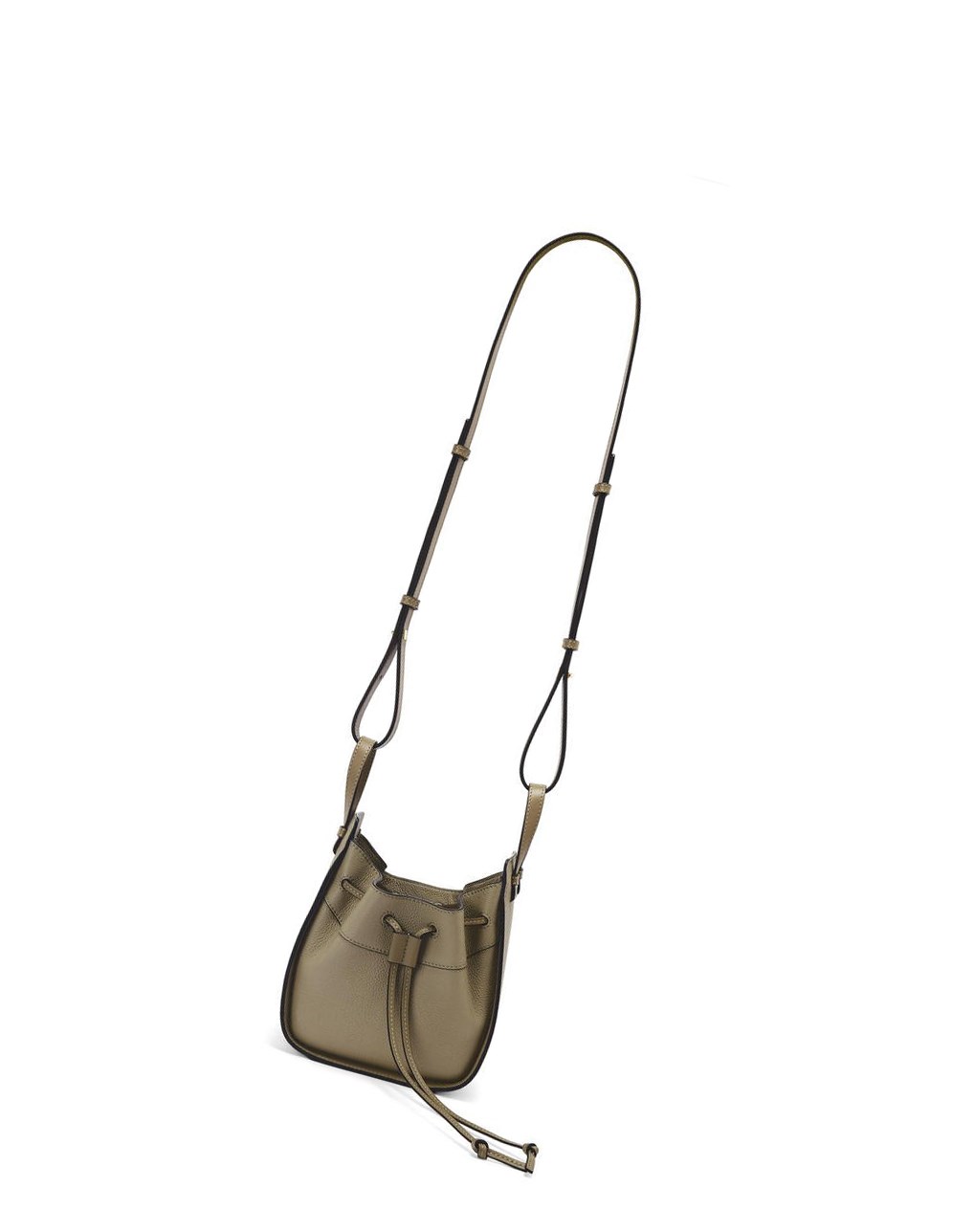 Loewe Mini Hammock drawstring in soft grained calfskin Verdes | YRJIQ-9654