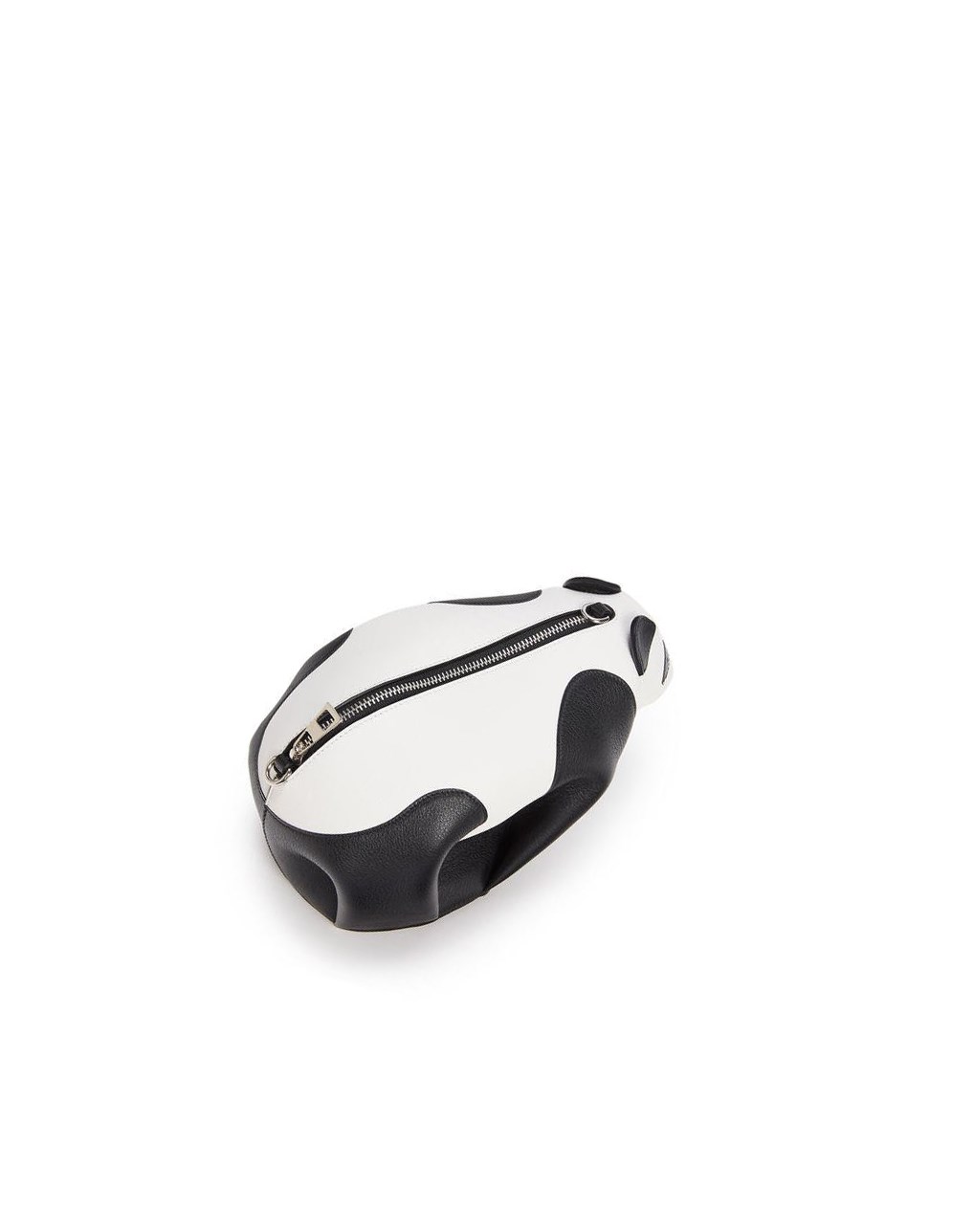 Loewe Mini Panda bag in classic calfskin Negros Blancos | UXHCB-6287