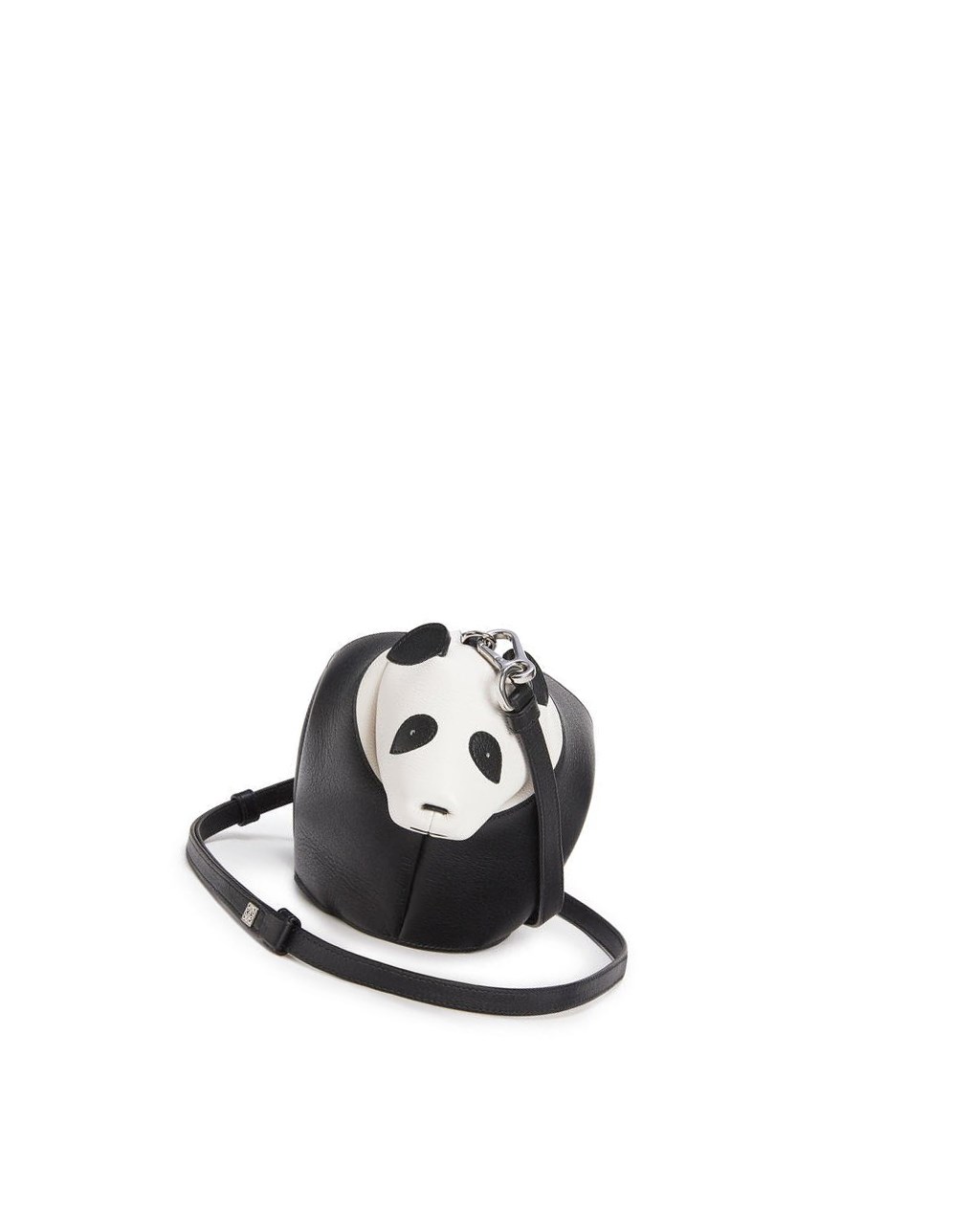 Loewe Mini Panda bag in classic calfskin Negros Blancos | WTMFE-5801