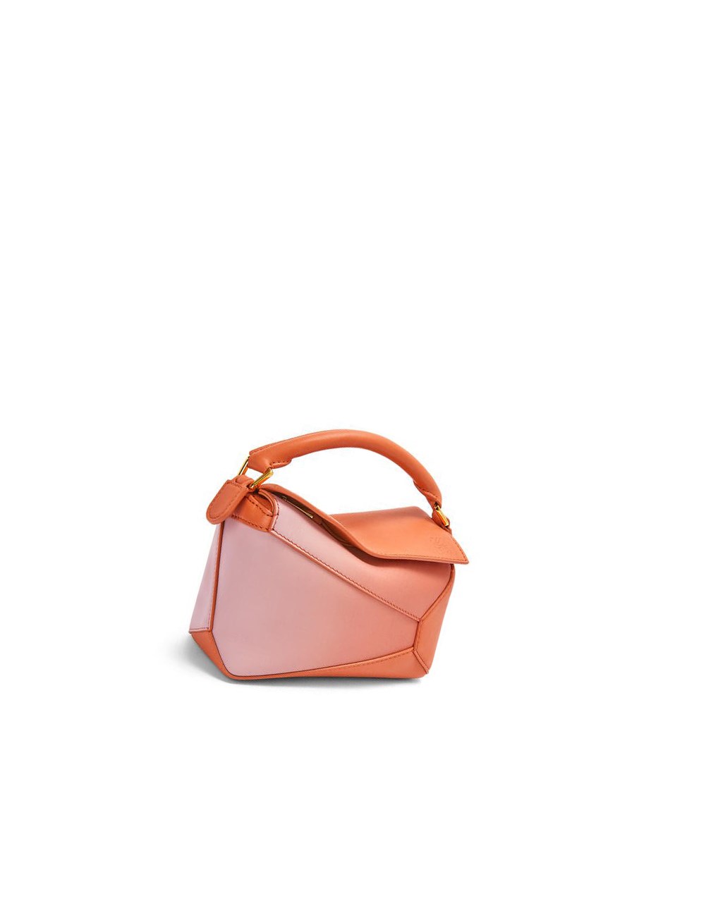Loewe Mini Puzzle Edge bag in degrade nappa calfskin Coral Oscuro | RBAMV-7012