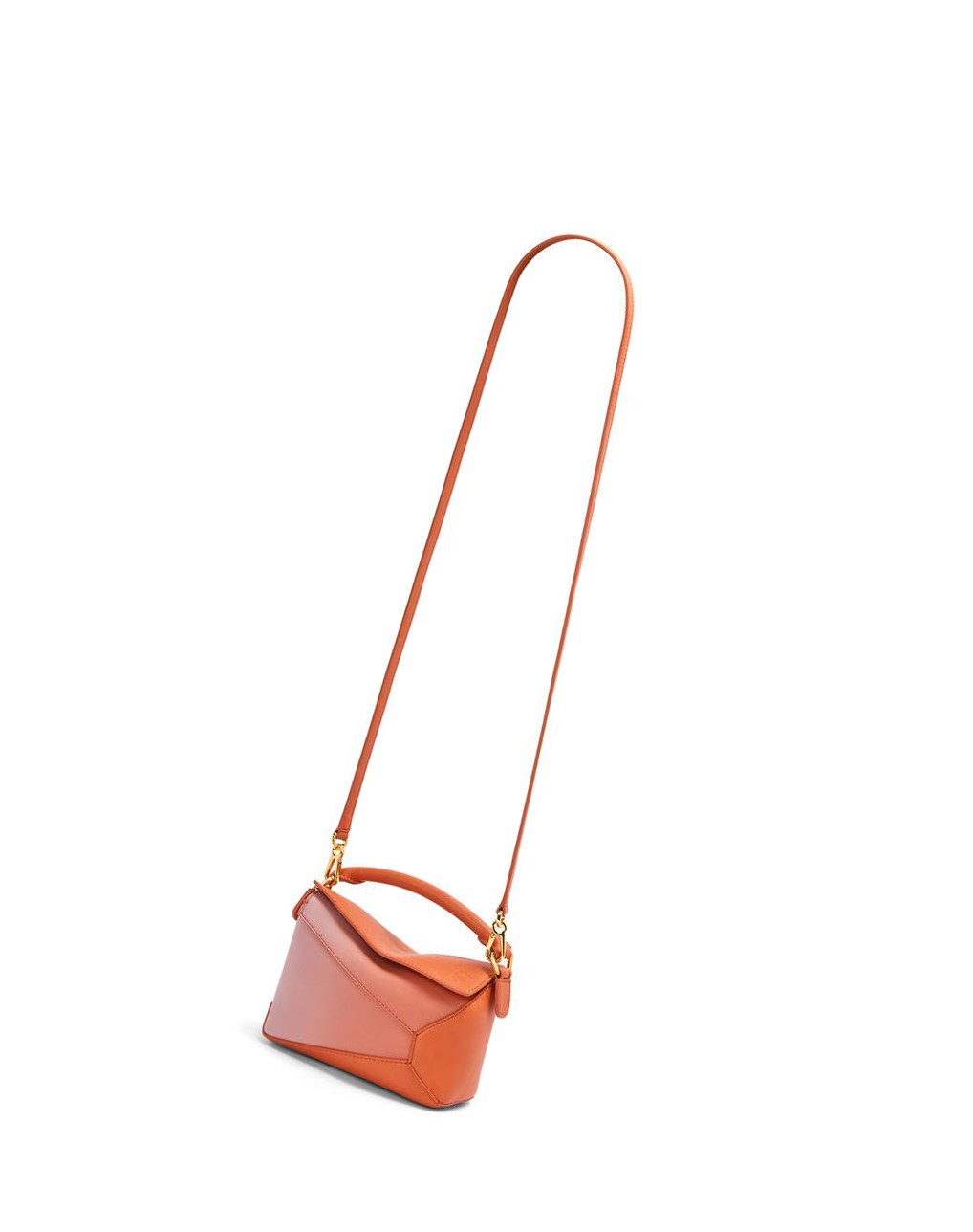 Loewe Mini Puzzle Edge bag in degrade nappa calfskin Coral Oscuro | RBAMV-7012