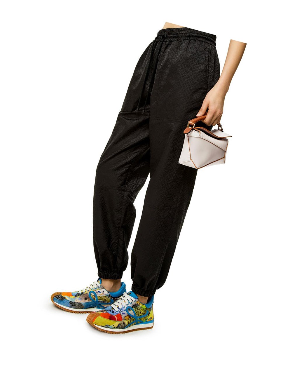 Loewe Mini Puzzle Edge in nappa calfskin Blancos | CBRSQ-1580