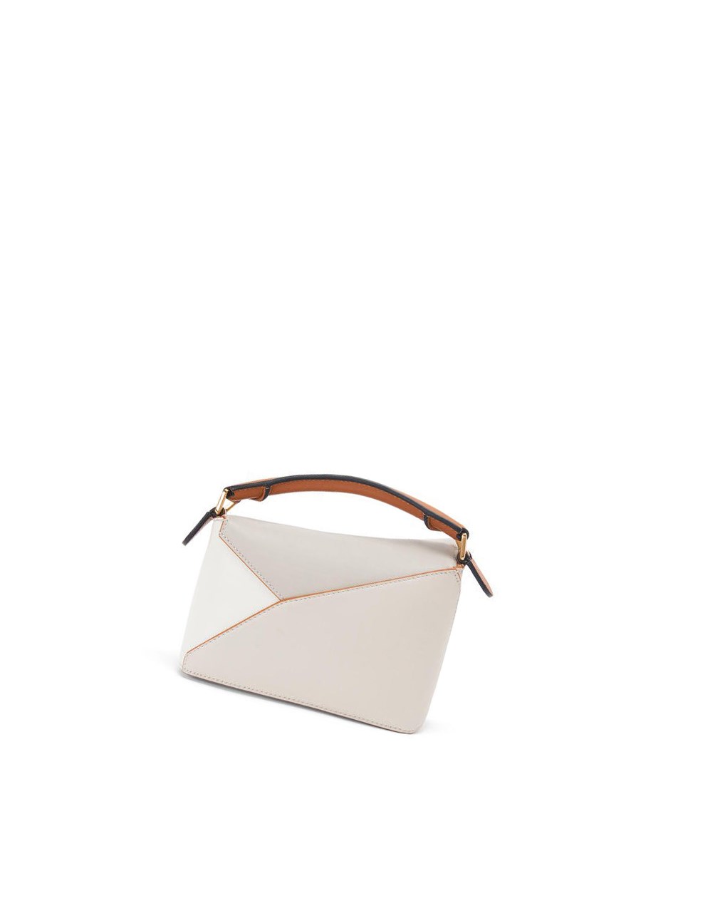 Loewe Mini Puzzle Edge in nappa calfskin Blancos | OMFYH-8425