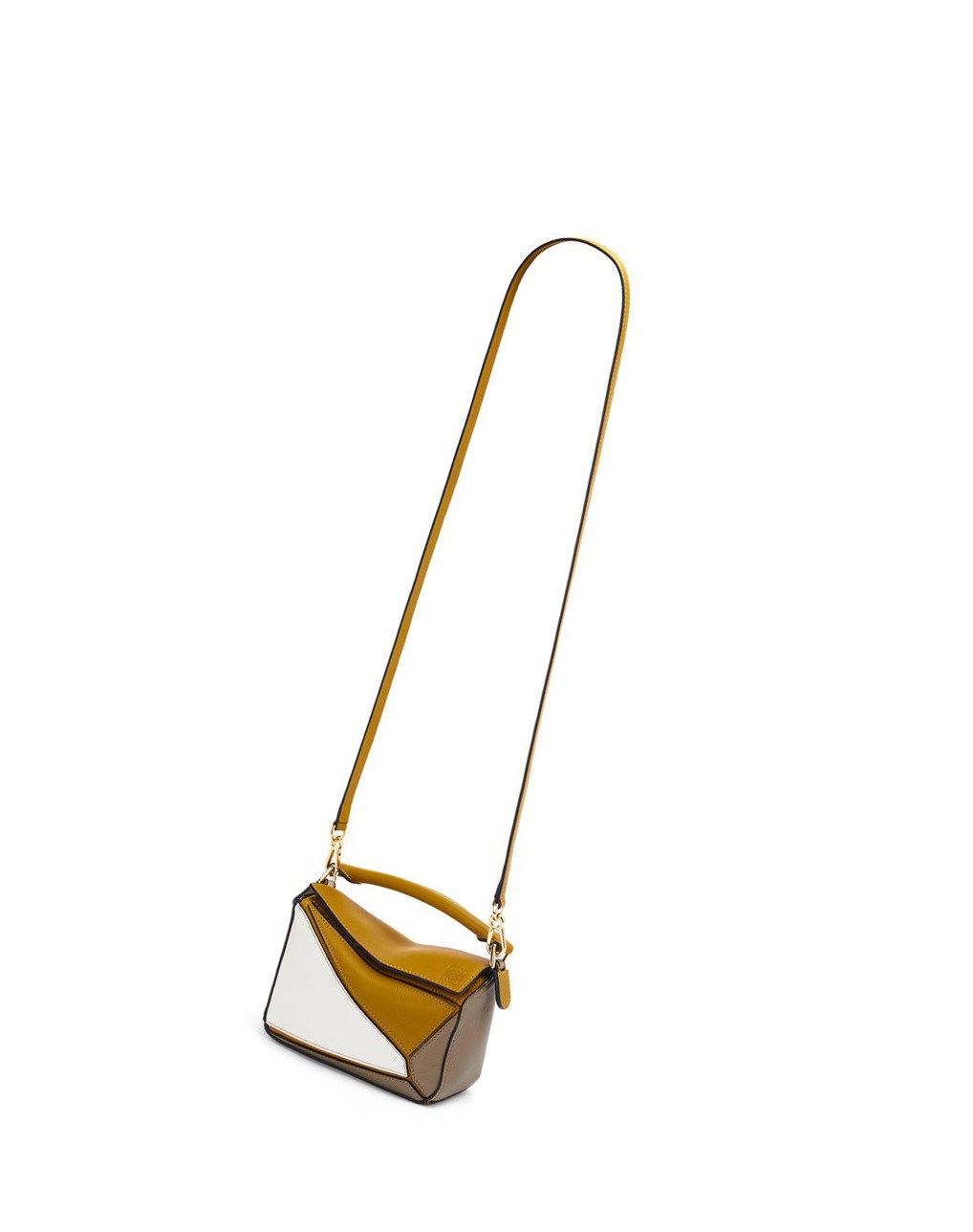Loewe Mini Puzzle bag in classic calfskin Blancos | AWOFM-4261