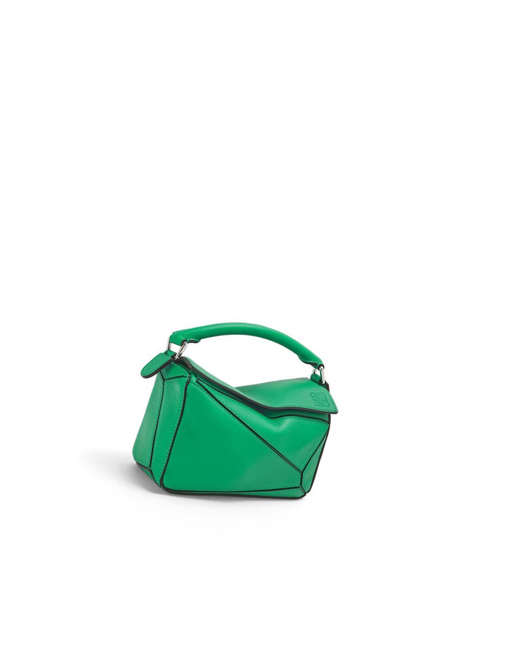 Loewe Mini Puzzle bag in classic calfskin Verdes | VFOHI-7691