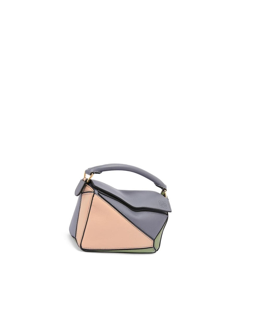 Loewe Mini Puzzle bag in classic calfskin Grises | VXZNI-0917