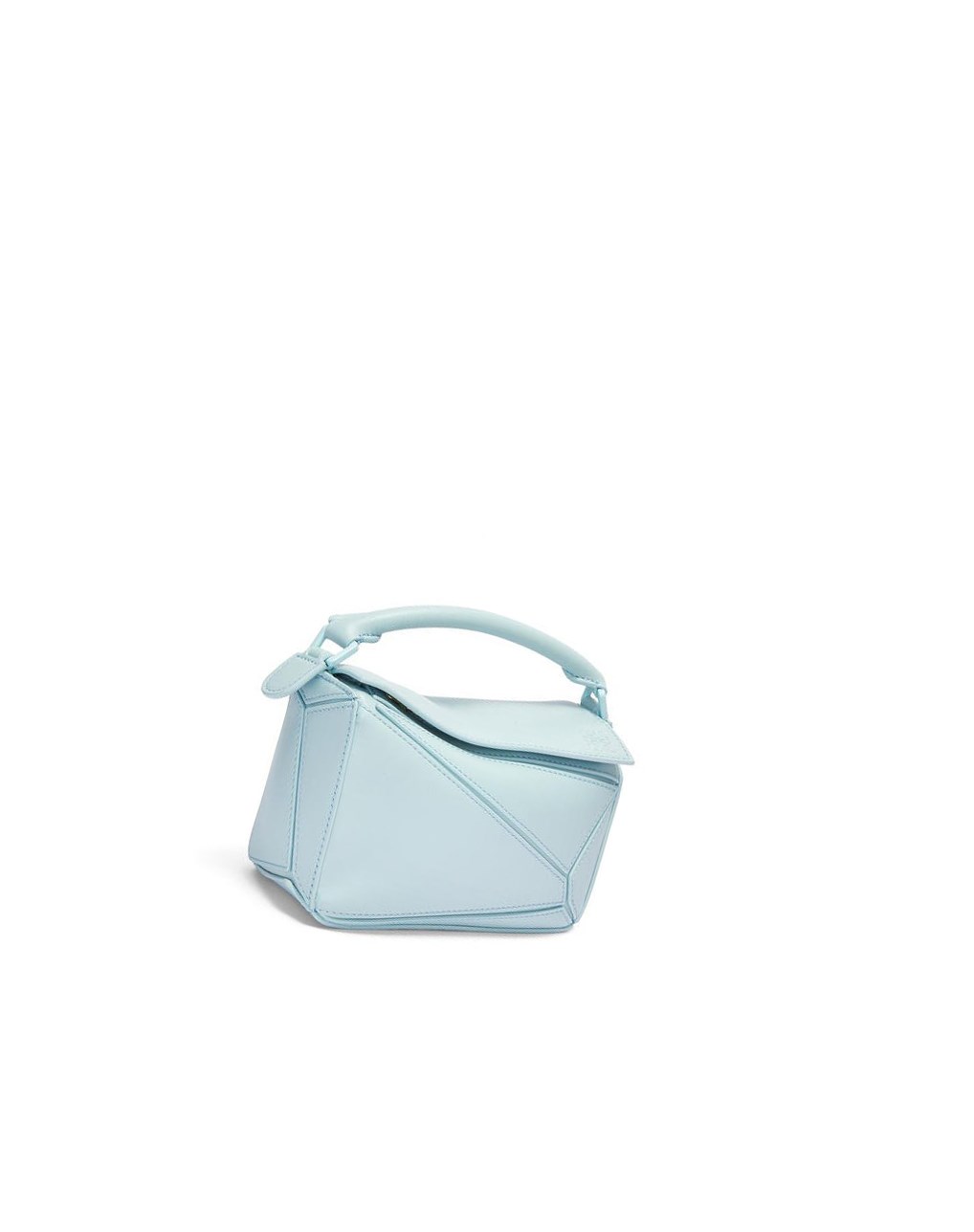 Loewe Mini Puzzle bag in satin calfskin Aquamarine | DRZOL-5604