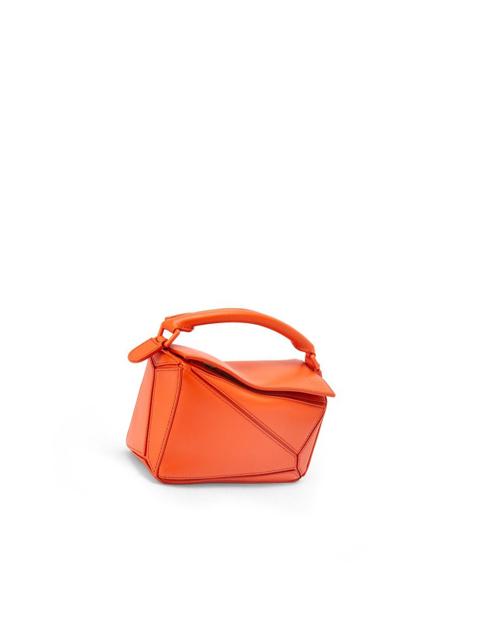 Loewe Mini Puzzle bag in satin calfskin Naranjas | JBKEP-1567