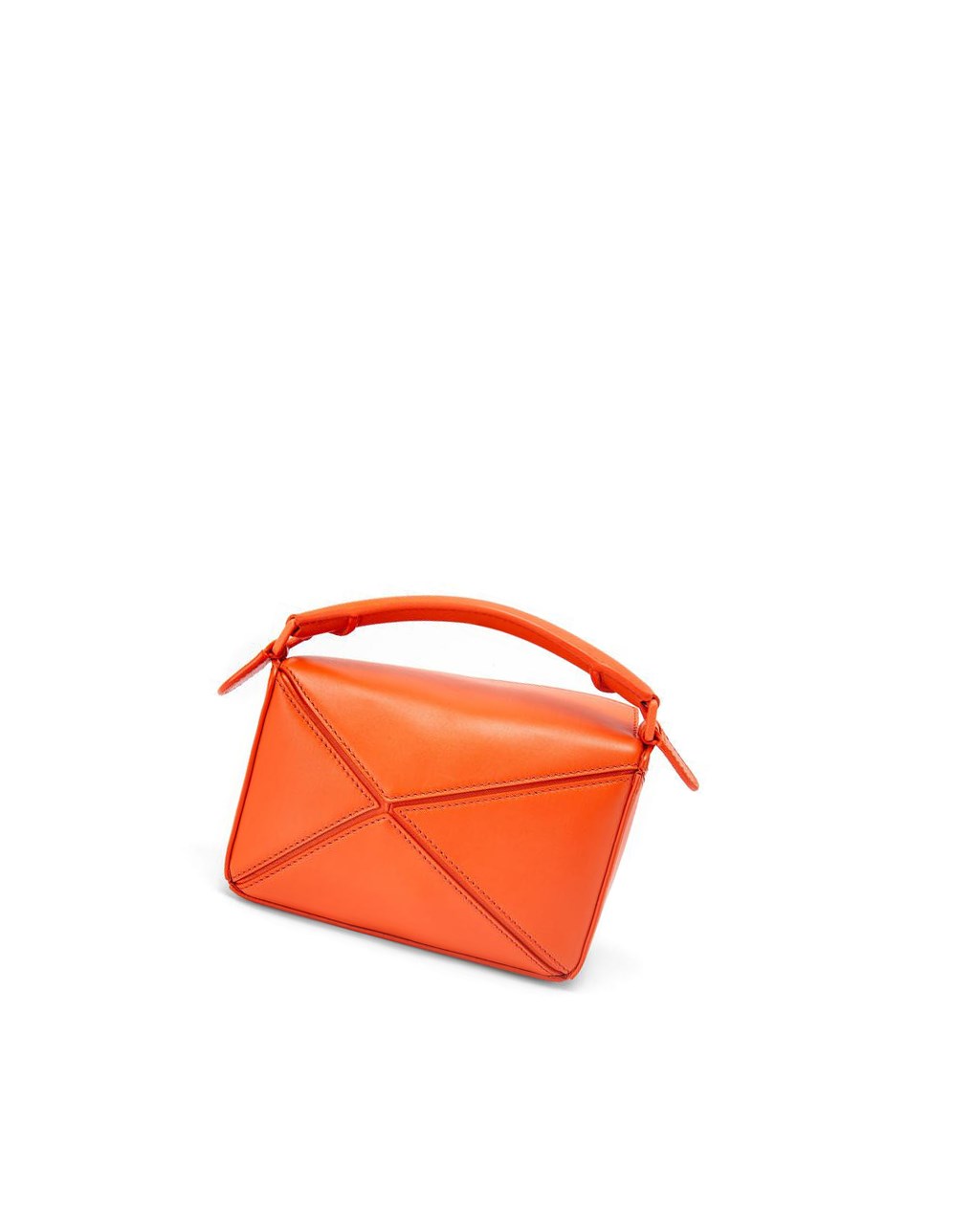Loewe Mini Puzzle bag in satin calfskin Naranjas | JBKEP-1567