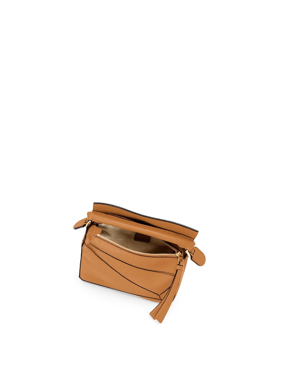 Loewe Mini Puzzle bag in soft grained calfskin Azules | FWJAS-3472