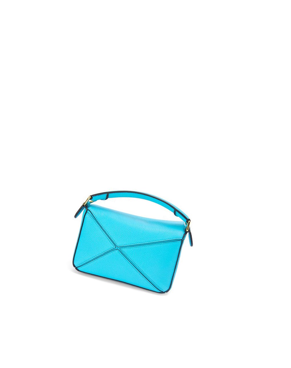 Loewe Mini Puzzle bag in soft grained calfskin Cyan | MKATU-2941