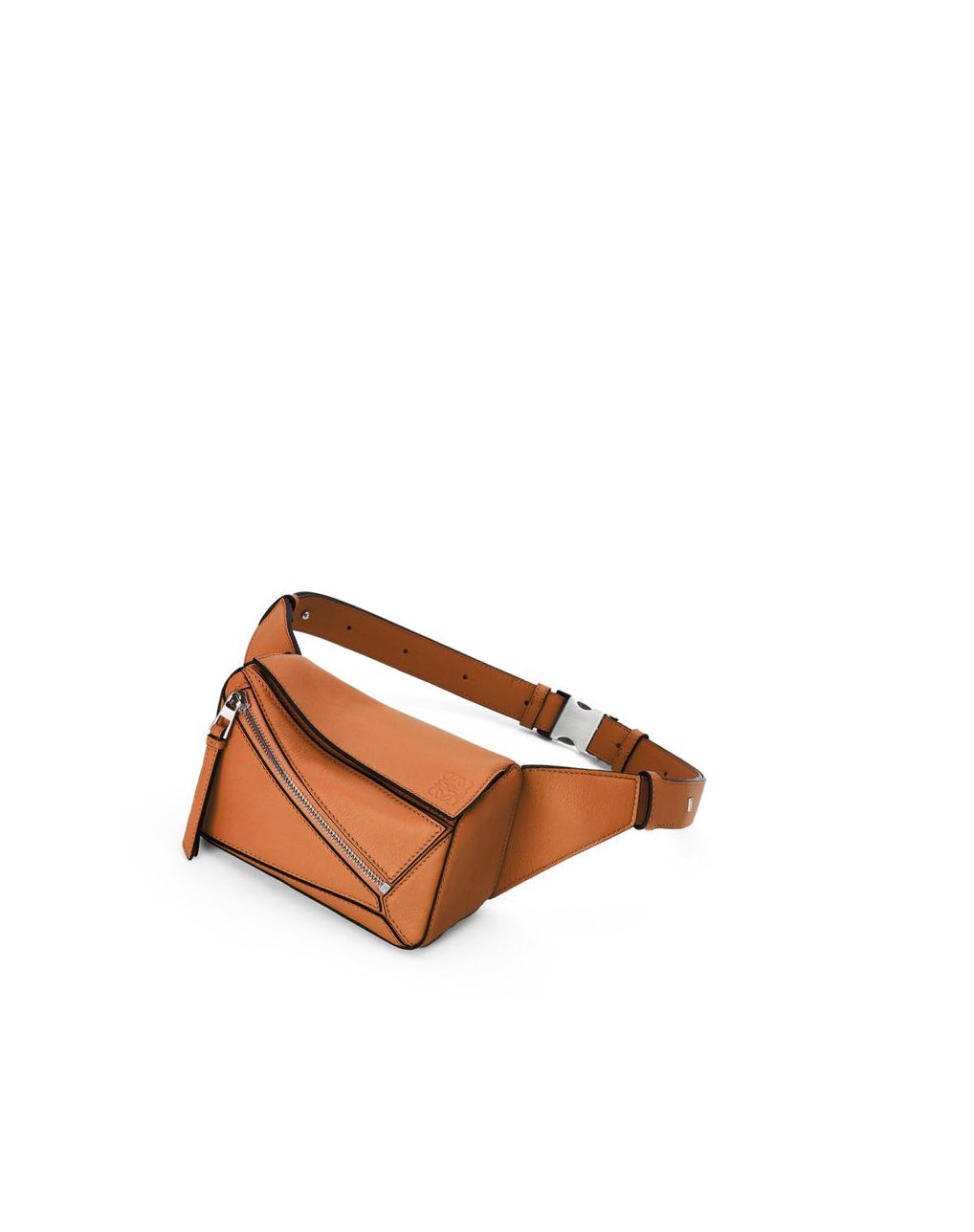 Loewe Mini Puzzle bumbag in classic calfskin Tan | EQYAR-4503