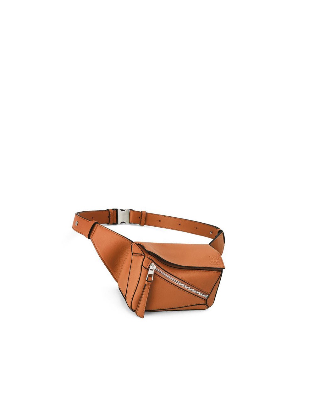 Loewe Mini Puzzle bumbag in classic calfskin Tan | FUCEY-7543