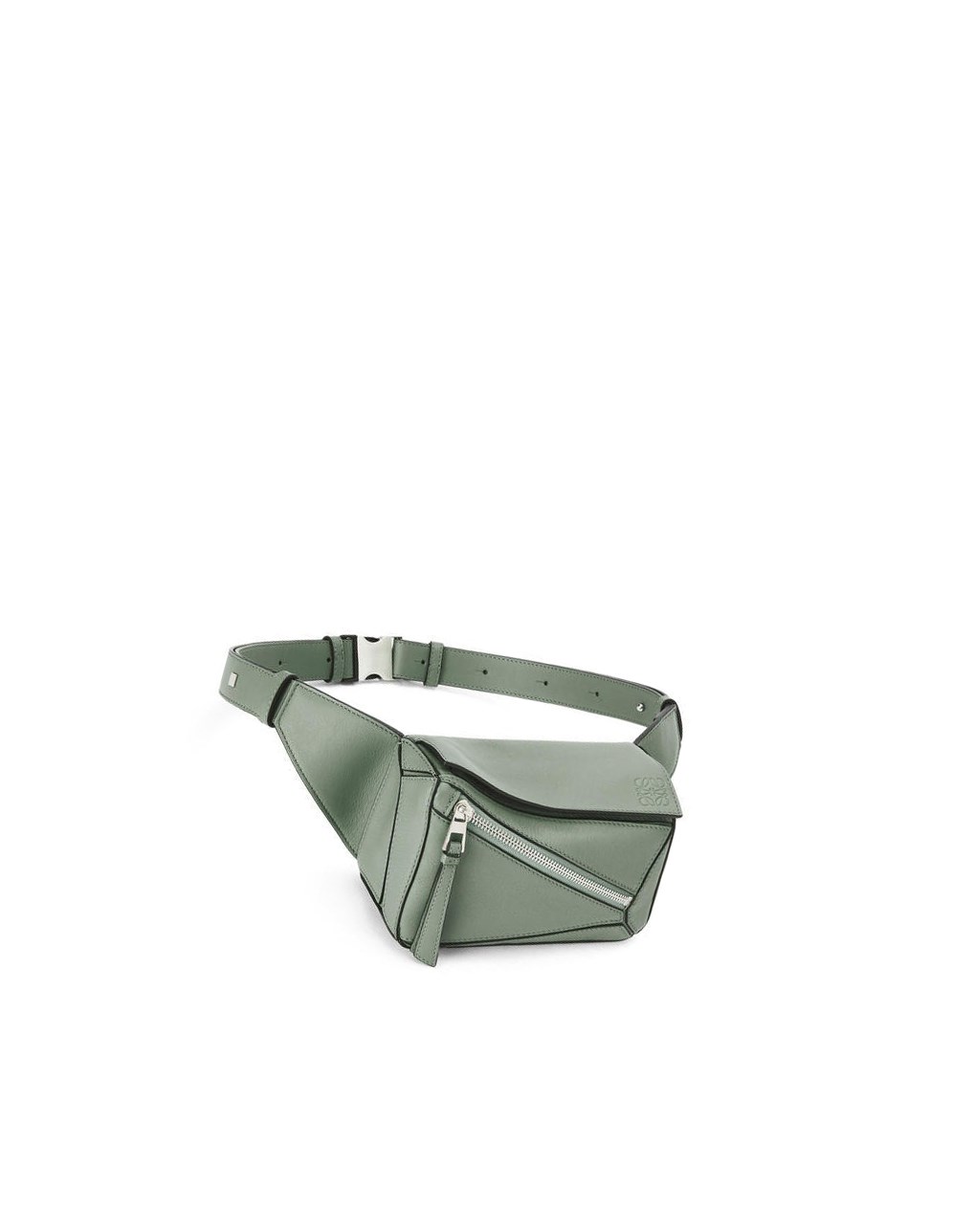 Loewe Mini Puzzle bumbag in classic calfskin Azules | QOWCU-0371
