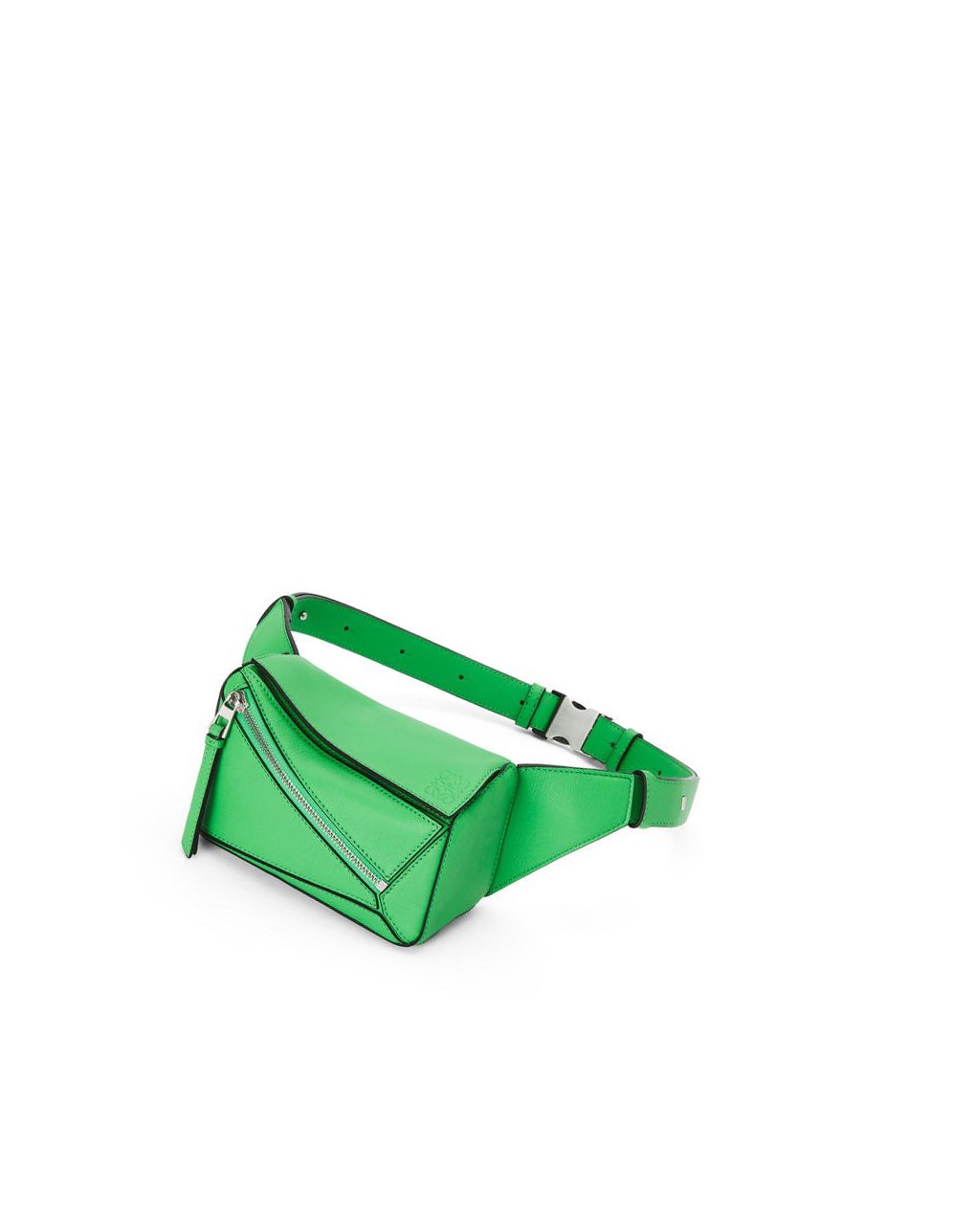 Loewe Mini Puzzle bumbag in classic calfskin Verdes | RCYHB-3278