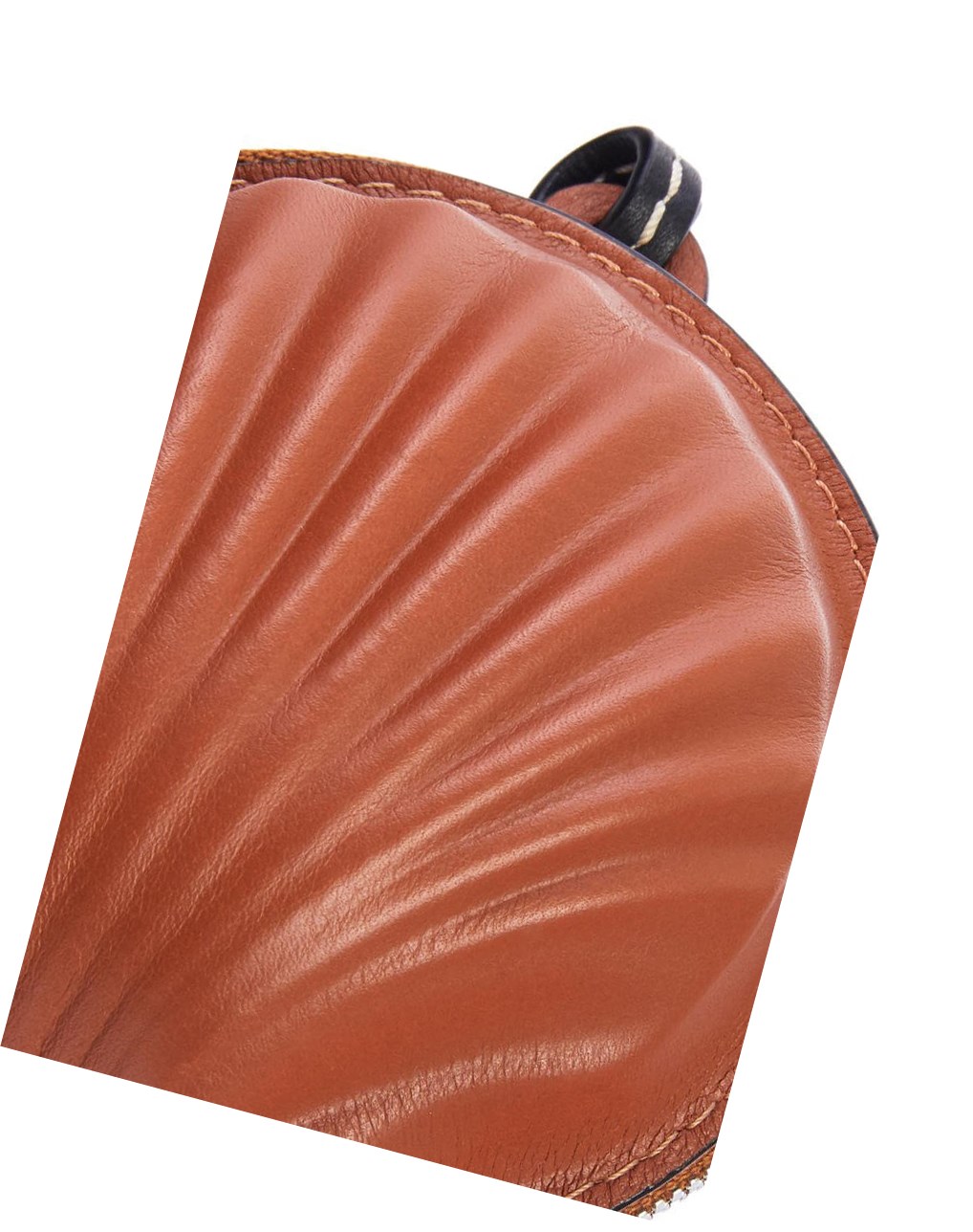 Loewe Mini seashell pouch in classic calfskin Tan | EZJMN-3596