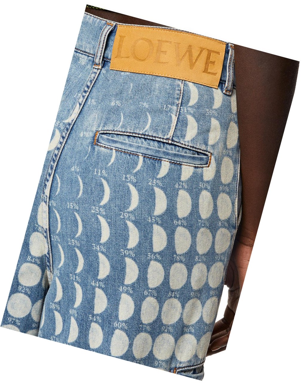 Loewe Moon cargo trousers in denim Azules | HOGAV-5613