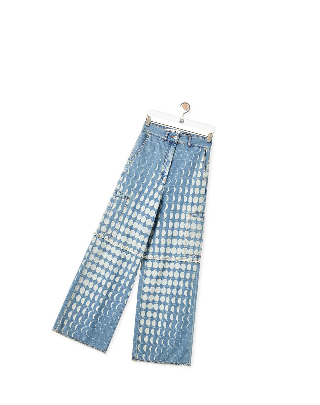 Loewe Moon cargo trousers in denim Azules | HOGAV-5613