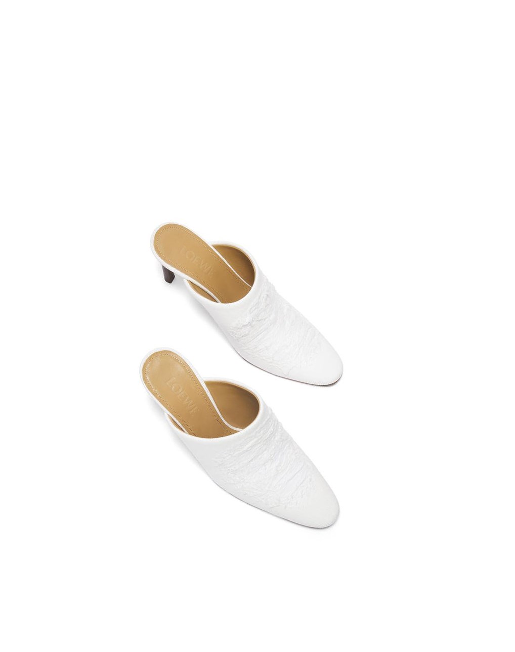 Loewe Mule in ripped denim Blancos | YGKBN-5923