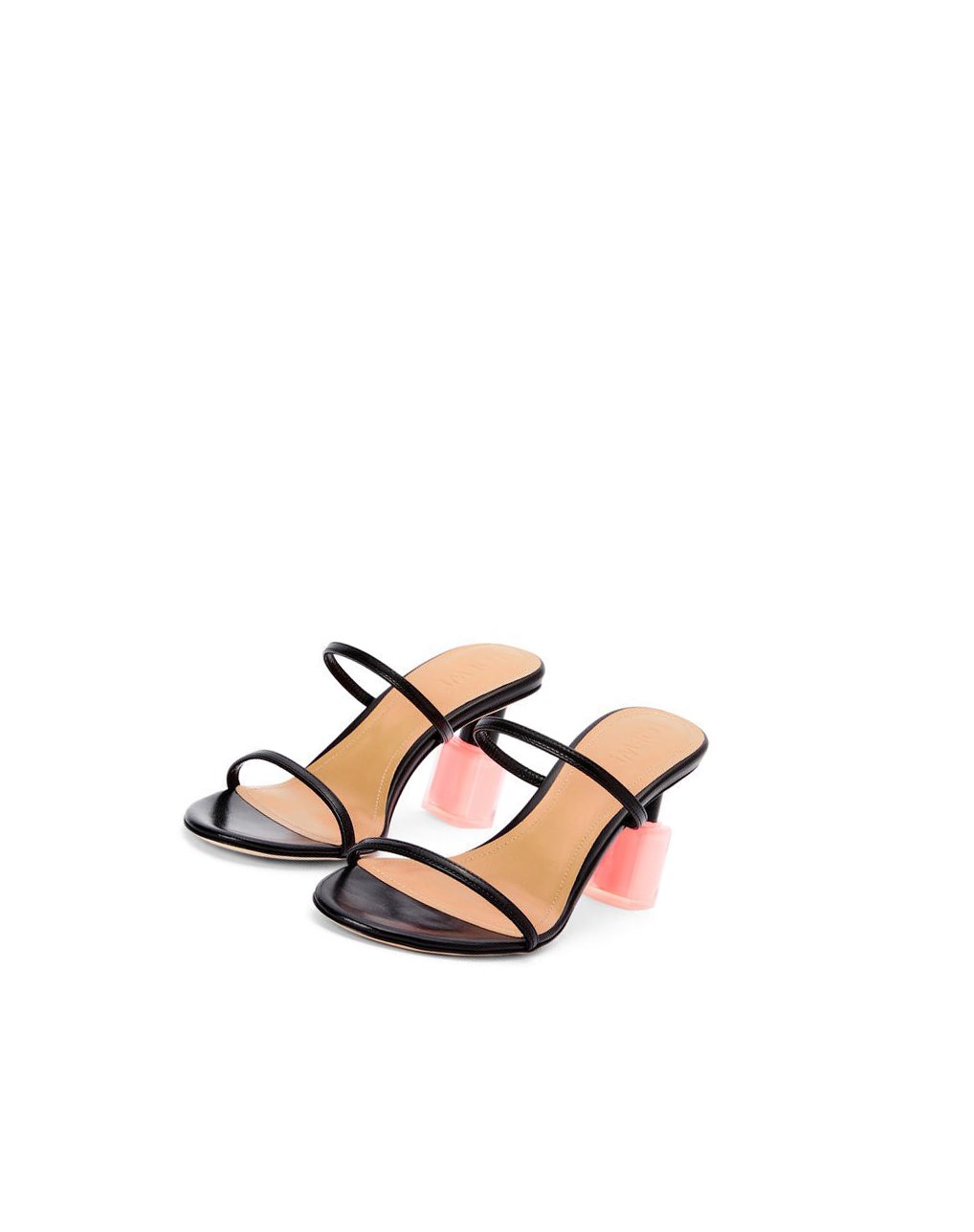 Loewe Nail polish sandal in goatskin Negros Rosas | IKYEN-7609