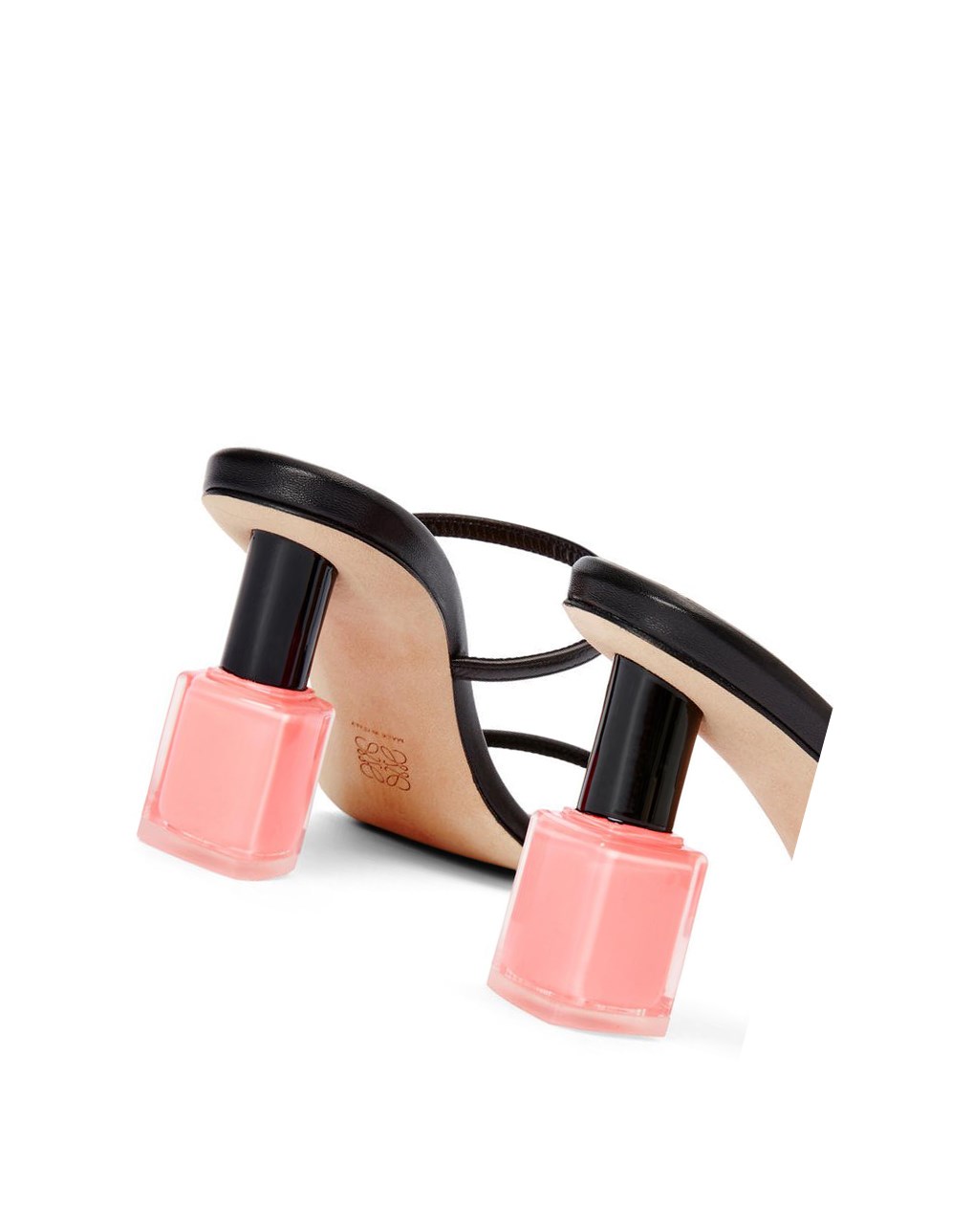 Loewe Nail polish sandal in goatskin Negros Rosas | IKYEN-7609
