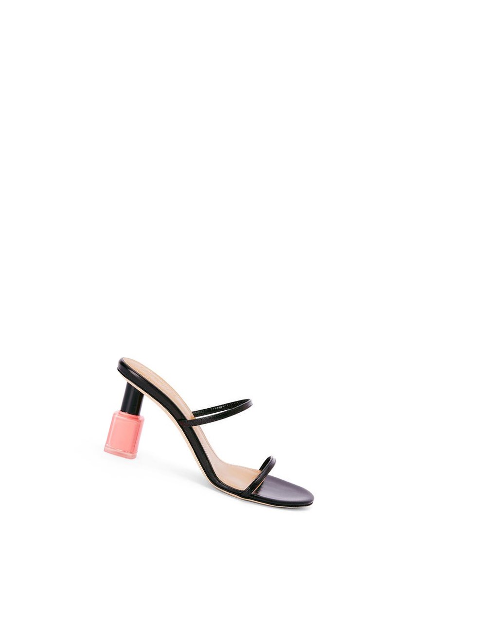 Loewe Nail polish sandal in goatskin Negros Rosas | IKYEN-7609