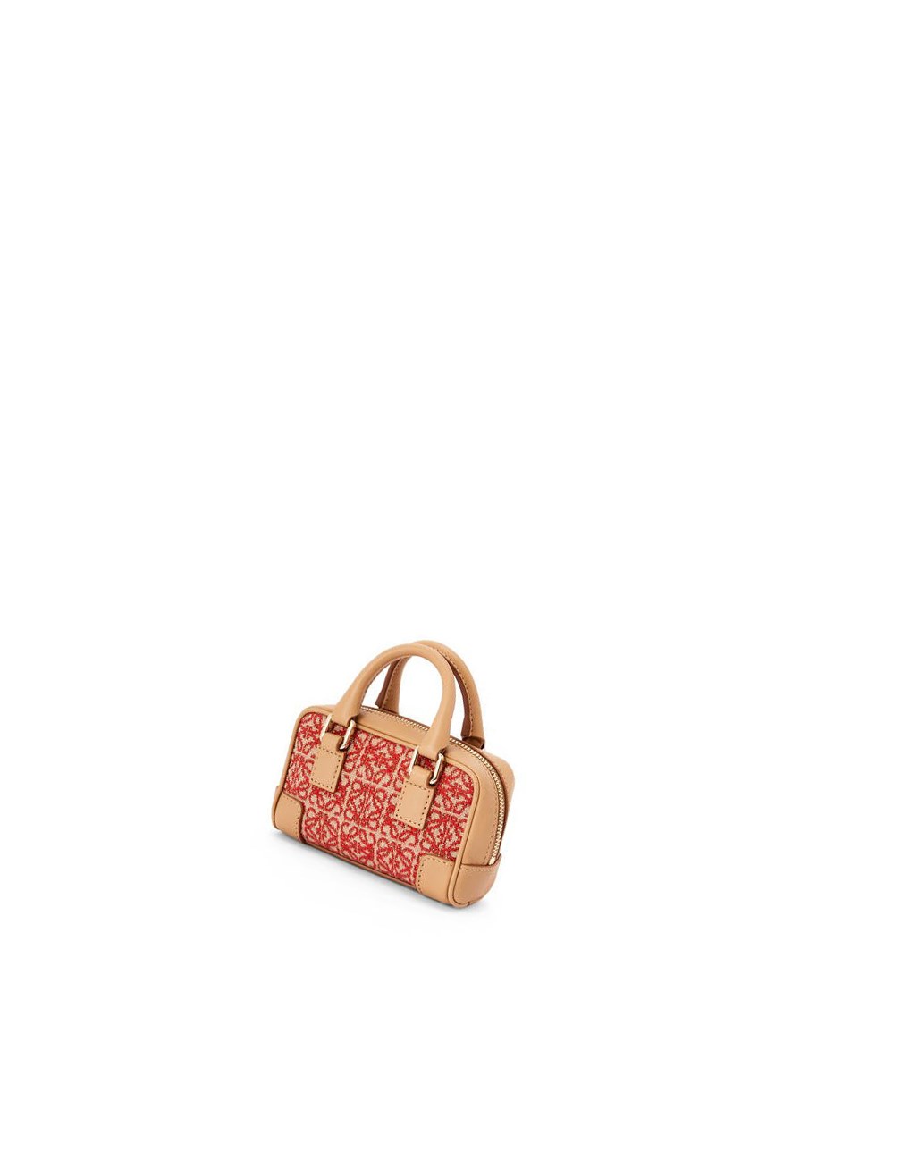 Loewe Nano Amazona in Anagram jacquard and calfskin Rojos | GORMJ-1236