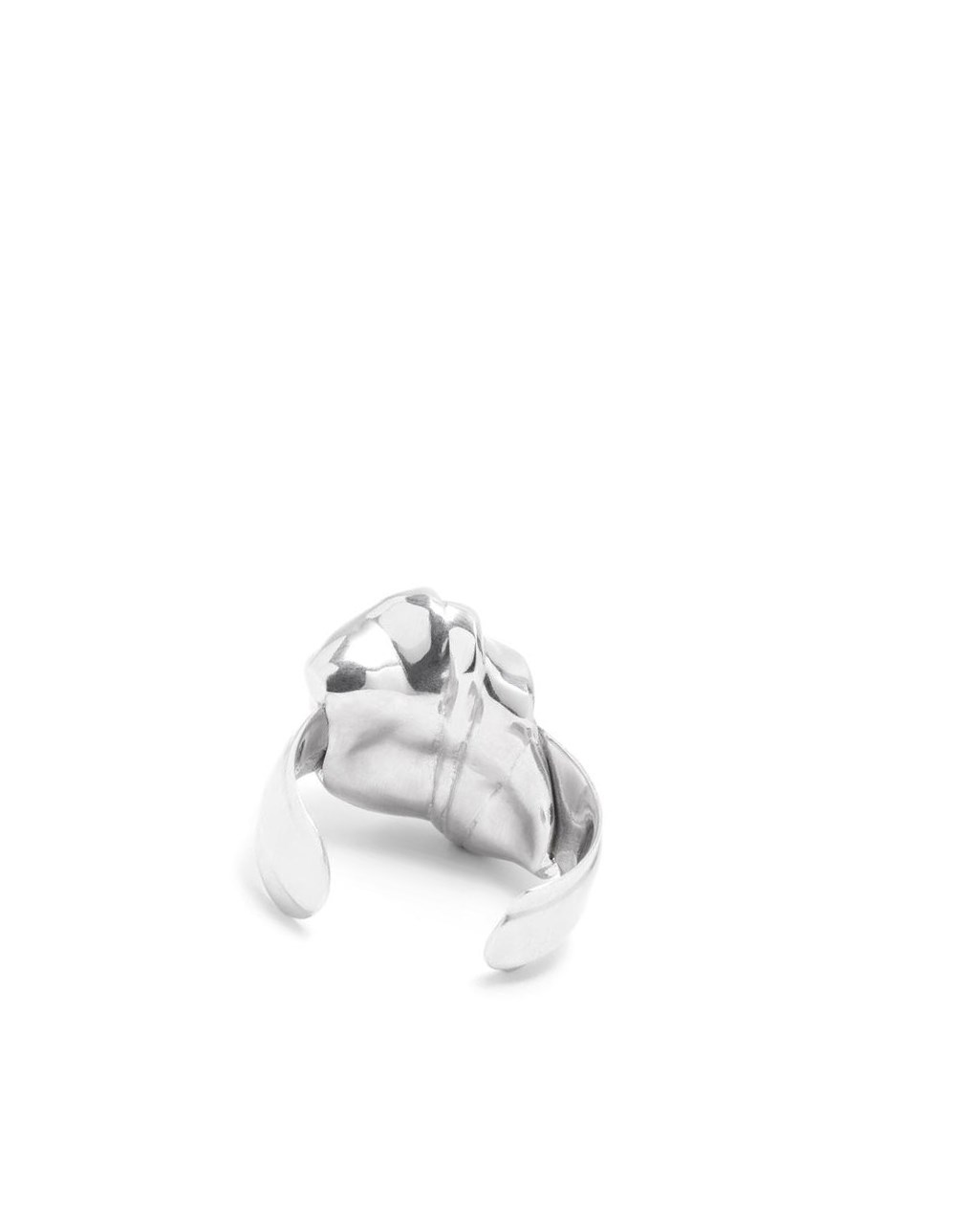 Loewe Nappa knot large cuff in sterling silver Plateados | ELWIS-2810